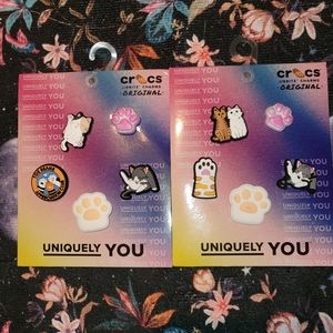 Crocs Handmade Jibbitz 10pc toe beans appreciation club set 5 cat kitten paws